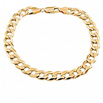 9ct gold 14.4g 9 inch curb Bracelet